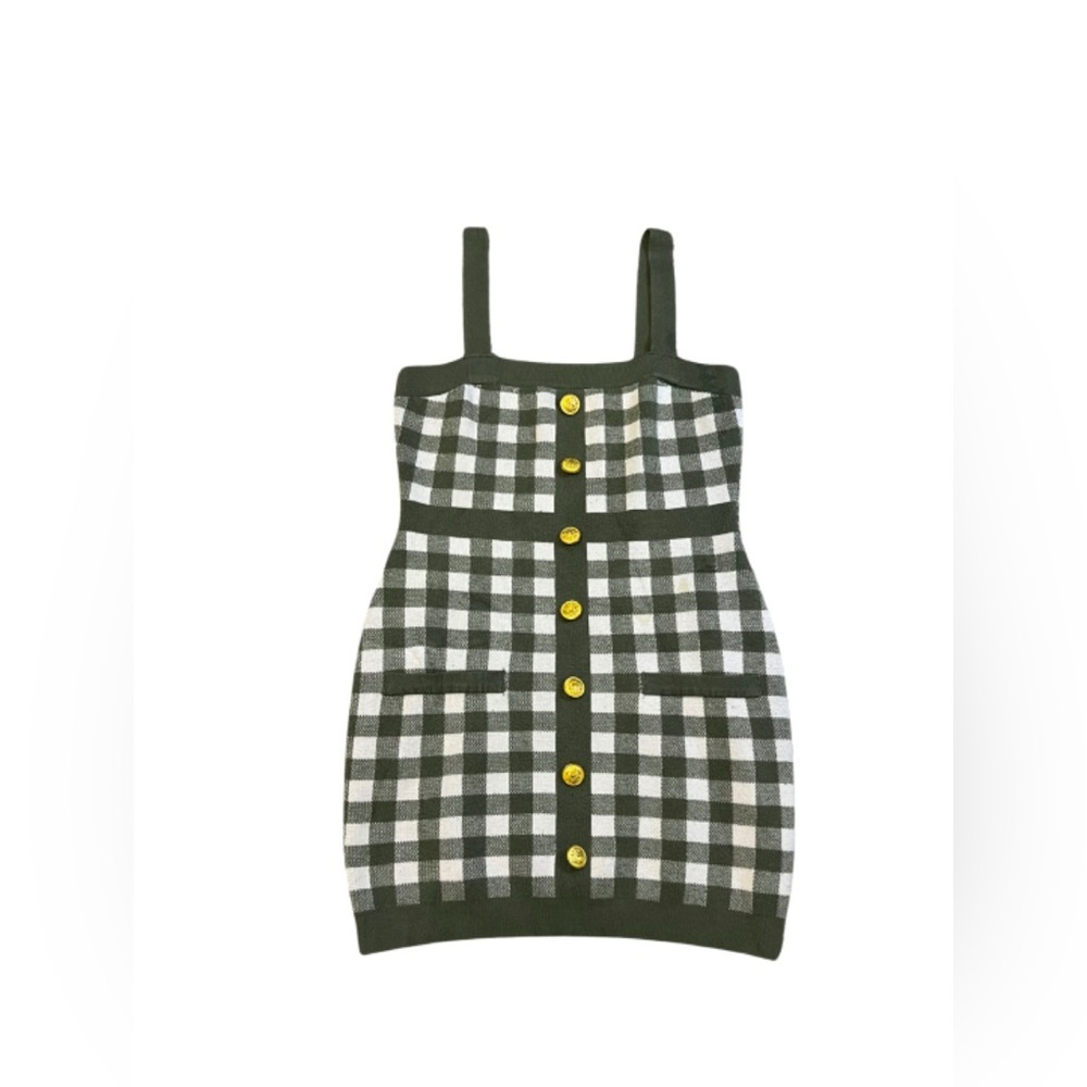 Coco and Shay Checkered Sweater Dress Size Medium - Picture 1 of 4